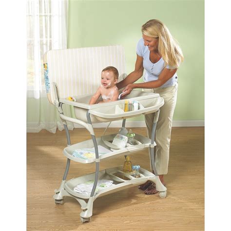primo euro spa baby bathtub  changer combo top  baby changing