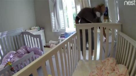 nanny cam catches repairman appearing to sniff underwear in girls bedroom