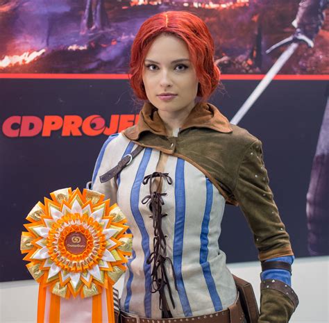 Kristina As Triss From Witcher 3 At Igromir 2013 Russian