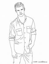 Lautner Taylor Actor Print Coloring Hellokids Color Pages sketch template
