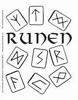 Pagan Luv Runen Lrn sketch template
