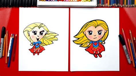 how to draw supergirl sya