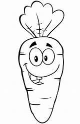 Carrot Coloring Cartoon Carrots Pages Drawing Happy Color Printable Line Kids Book Getdrawings Template Categories Sketch sketch template