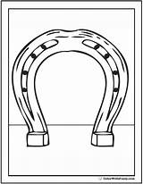 Coloring Horse Horseshoe Shoe Pages Head Riding Colorwithfuzzy sketch template