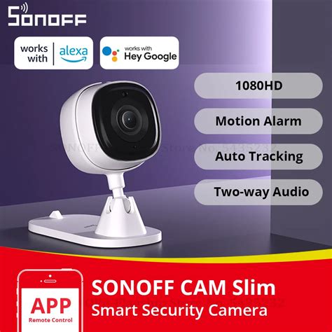 sonoff cam slim smart home security camera mini wifi p surveillance camera   audio