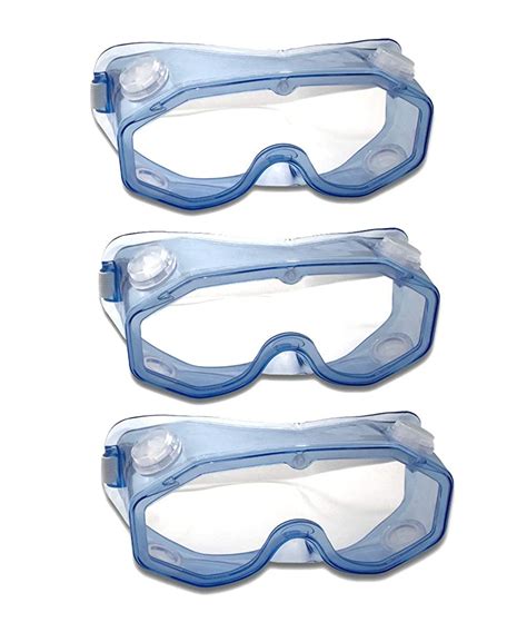 protective equip 3 pack safety goggles over glasses eye protection