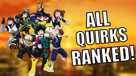 Every Quirk From Class 1a Ranked ⎮a My Hero Academia Season 5