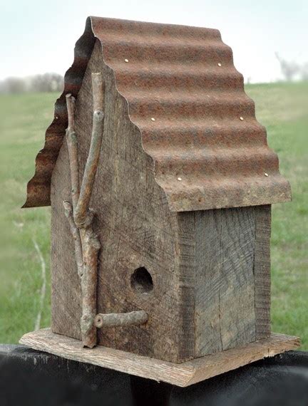 rustic birdhouse plans  woodworking