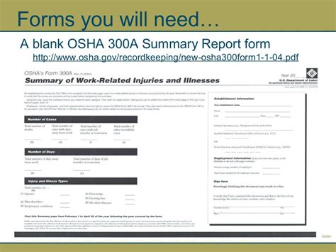 osha  log  summary report  npca