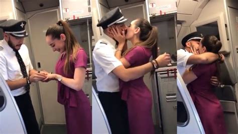 This Pilot Proposed To Air Hostess On Flight And It Is