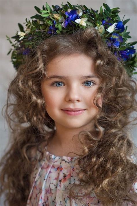 Bethen S Curly Hair And I Love The Blue Eyes Super Cute
