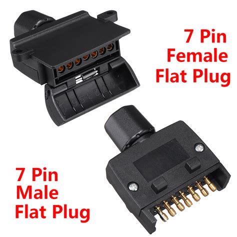 pin flat male pin plug flat female trailer connector adapter boat reliable store