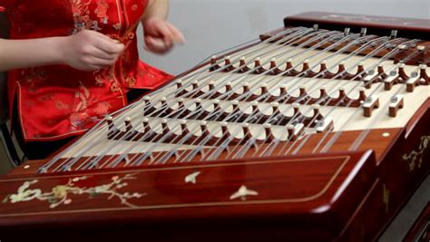 yangqin  ancient chinese musical instrument stock footage video