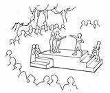 Stage Drawing Curtains Curtain Theatre Theater Drawings Getdrawings sketch template