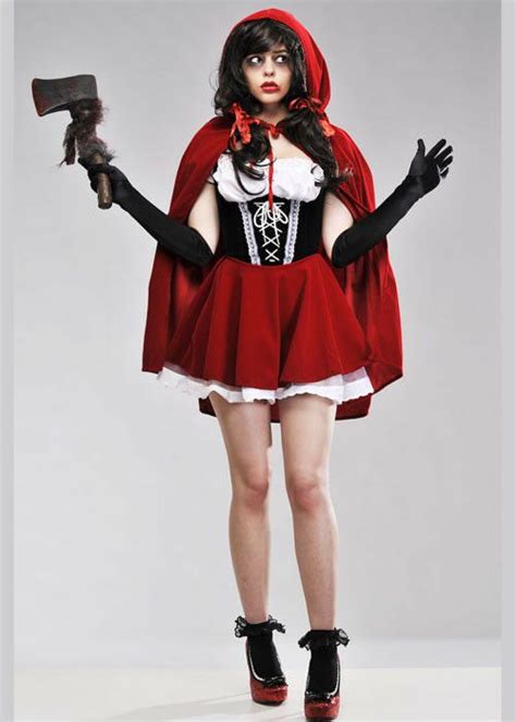 details about womens gothic red riding hood costume red riding hood