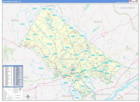 Montgomery County Pa Zip Code Map – Map Vectorcampus Map