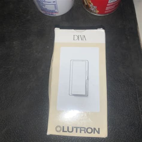 lutron diva  dimmer wall switch white dvstv wh  picclick