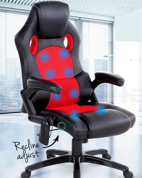 New 8 Point Massage And Heat Office Chair High Back 1620b And 1620r Uncle
