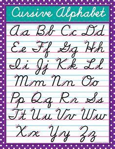 cursive chart cursive alphabet cursive chart teaching cursive