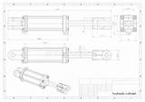 Cilindro Idraulico Tecnico Illustrazione Cilinder Hydraulische sketch template