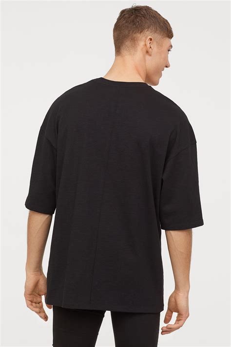 lyst handm oversized t shirt in black for men