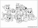 Paw Patrol Coloring Pages Characters Skye Getcolorings Together Print Color Getdrawings sketch template