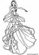 Winx Coloring Bloom Club Pages Mermaid Harmonix Choose Board Mandala sketch template