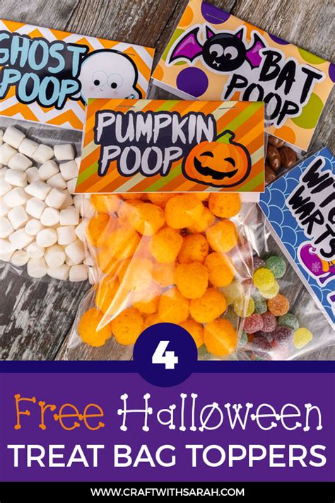 printable halloween treat bag toppers printable word searches