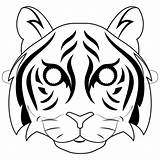 Tigre Ausmalbild Ausmalbilder Masken Kolorowanki Maschera Imprimir Supercoloring Maska Tigres Tygrysa Katzenmaske Tigers Stampare Dibujar Druku sketch template