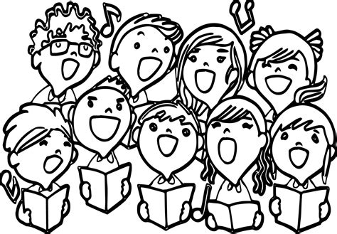 choir coloring pages cake ideas  designs sketch coloring page
