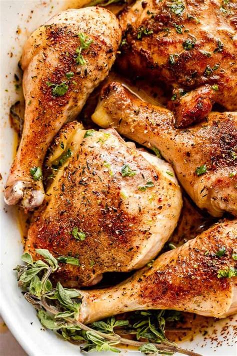 tender juicy oven roasted chicken pieces diethood