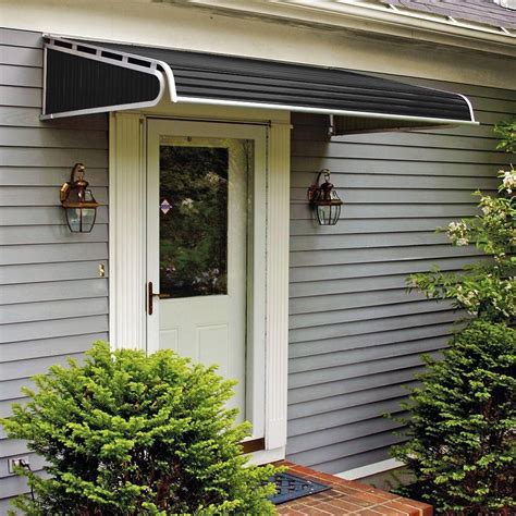 nuimage awnings  ft  series door canopy aluminum fixed awning