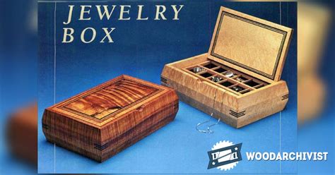 jewelry box plans woodarchivist