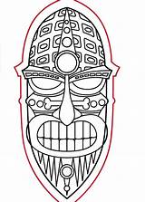 Tiki Mask Template Coloring Illustrator Pages Printable Clip Adobe Cliparts Clipart Man Library Textured Colorful Create Make Clipartmag Drawing sketch template