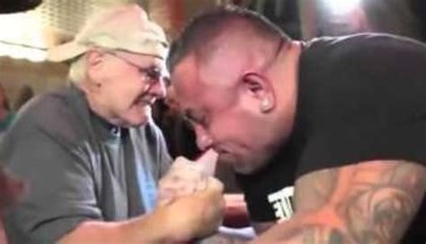 70 Year Old Grandpa Takes On Juiced Up Bodybuilder At Arm