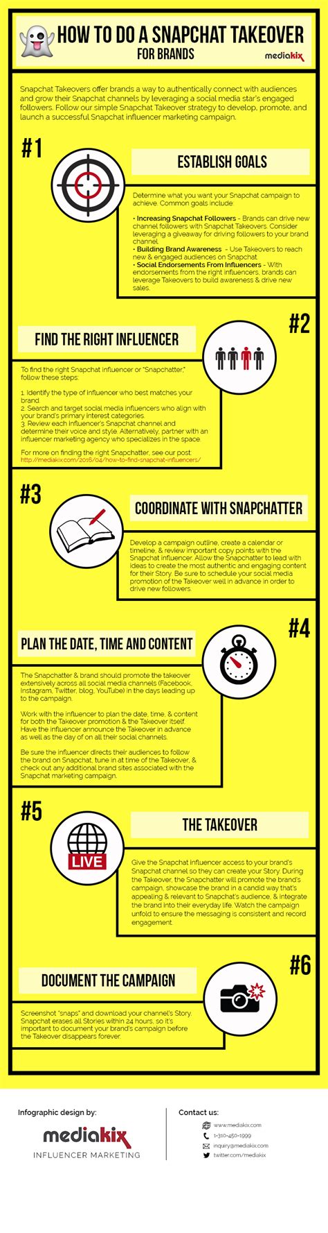 launch  effective snapchat campaign infographic smart