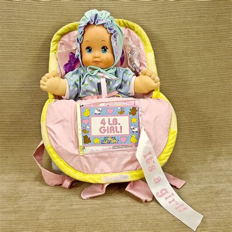 magic nursery  bundle baby girl doll  carrier backpack booklet