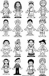 Diversity Kinderrechte Culturas sketch template