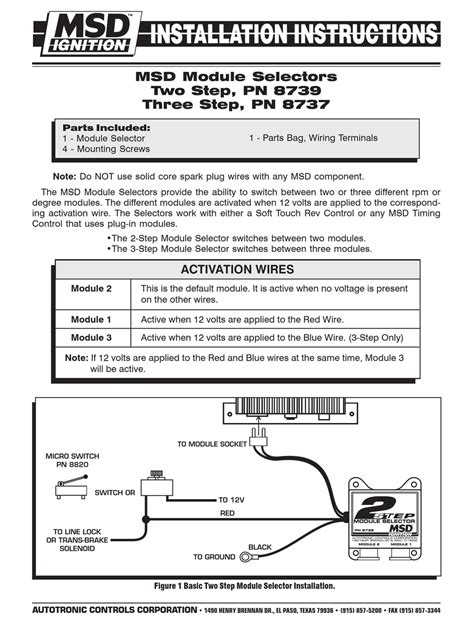 msd rpm activated switch wiring diagram msd tech  msd powersports manualzz