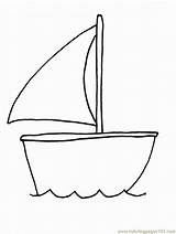 Coloring Boat Pages Boats Sailboat Transportation Template Printable Color Ships Clipart Pontoon Kids Drawing Cliparts Clip Print Balloon Preschool Air sketch template