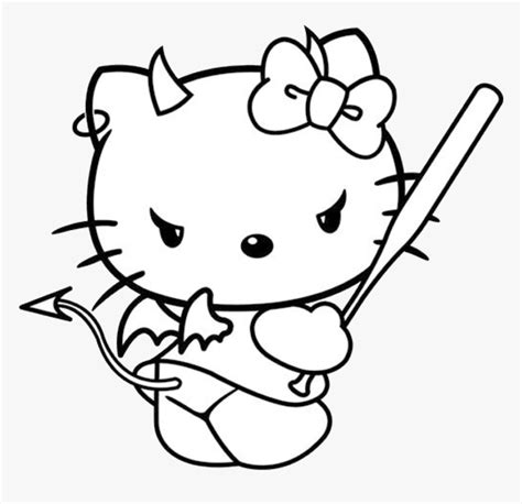 kitty devil coloring pages coloring pages reverasite