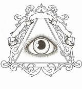 Illuminati Masonic Tattoos Getdrawings sketch template