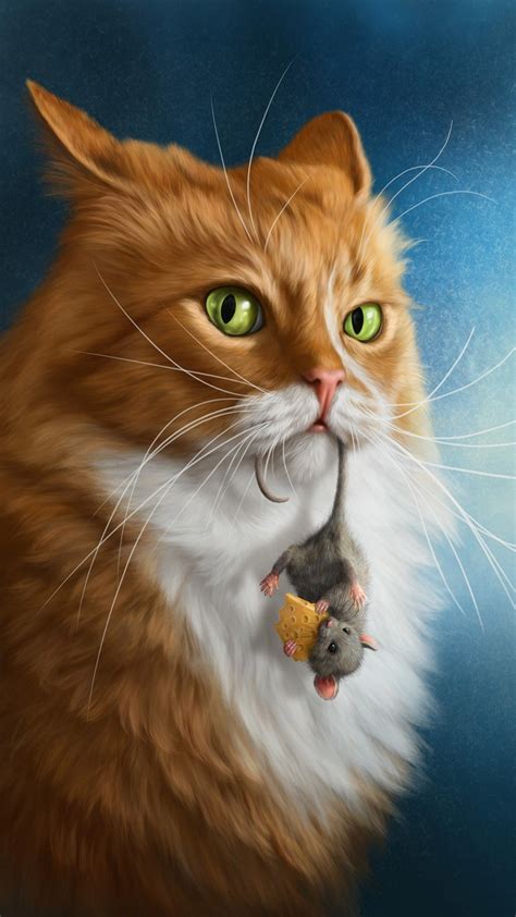 pin  dusan jungic  zhivotnye cat art cats illustration cute