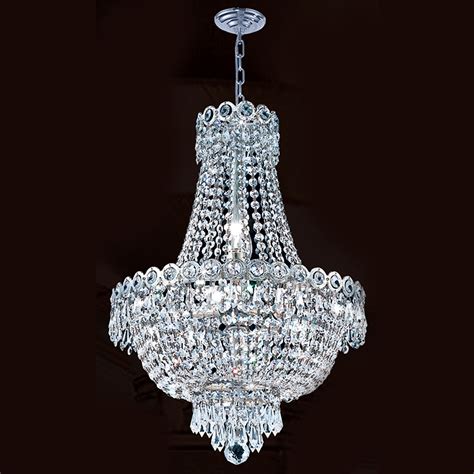 light cm silver crystal chandelier