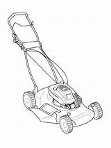 Lawn Mower Colouring Pages Coloring Coloringpage Ca Colour Check Garden Category sketch template
