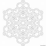 Coloring Mandala Snowflake Heart Hearts Pages Mandalas Printable Snowflakes Flake Color Patterns Donteatthepaste Drawing Sheets Print Shala Kerrigan Monday December sketch template