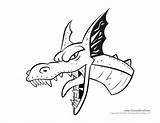 Dragon Coloring Head Pages Chinese Drawing Printable Getcolorings Cartoon Color Getdrawings sketch template