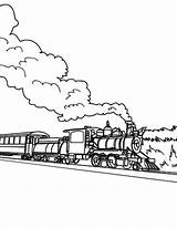 Train Coloring Steam Times Old Transportation Netart sketch template
