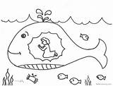 Jonah Whale Coloring Pages Praying Printable Kids Color sketch template