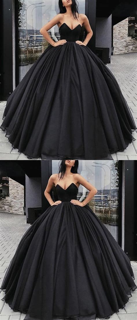 strapless bodice corset black organza ball gowns wedding dresses prom